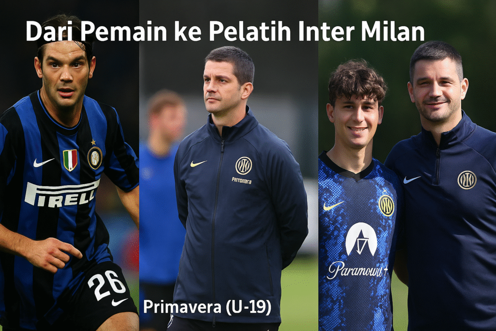 Kolase perjalanan Cristian Chivu dari pemain hingga pelatih tim utama Inter