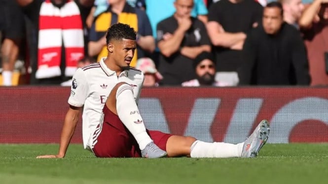 Cedera Saliba Jadi Masalah Besar Arsenal