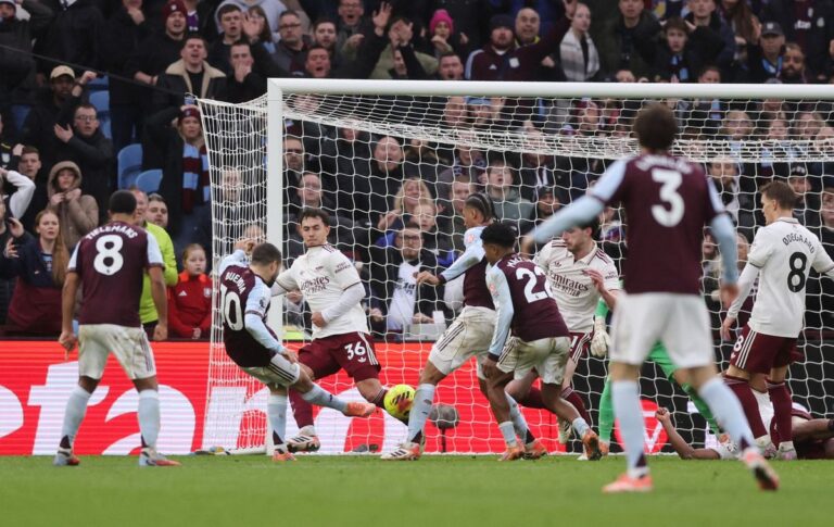 Aston Villa vs Arsenal di Pertandingan Menegangkan