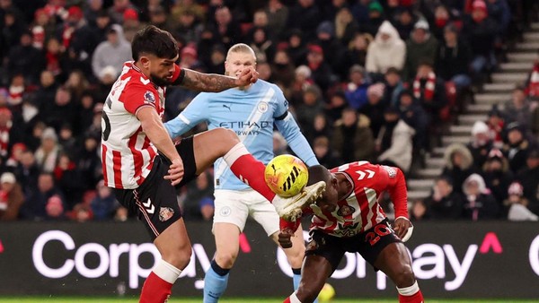 Sunderland vs Manchester City Imbang, City Gagal Menang