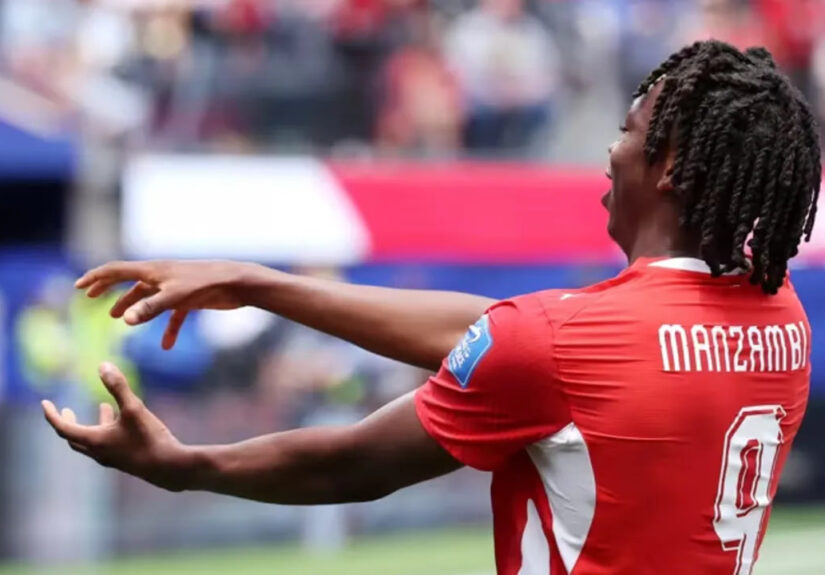 Johan Manzambi Pemain Termuda yang Cetak Dwigol Untuk Swiss di Piala Dunia